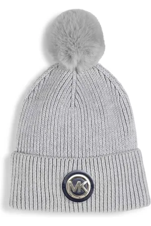 Michael Kors Logo-appliqué ribbed beanie