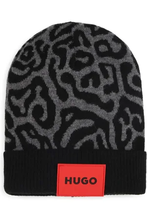 HUGO BOSS Logo-appliqué beanie