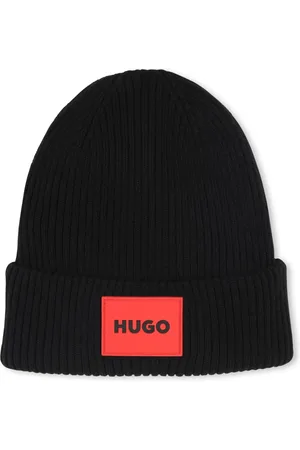 HUGO BOSS Logo-appliqué beanie