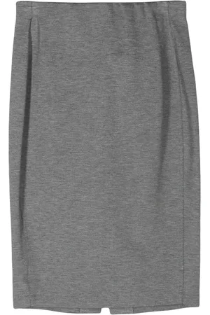 SEVENTY BY SERGIO TEGON Mélange midi skirt