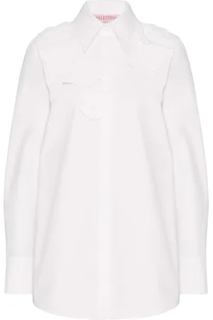 VALENTINO GARAVANI Floral-appliqué shirt
