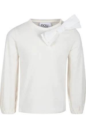 DOUUOD KIDS Bow-appliqu?? long-sleeve T-shirt