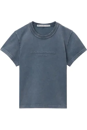 Alexander Wang Logo-appliqu?? shrunken T-shirt