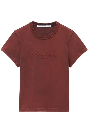 Alexander Wang Logo-appliqu?? shrunken T-shirt