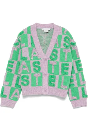 Stella McCartney Logo appliqué knit cardigan