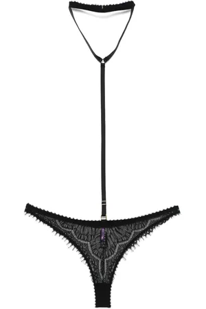 MAISON CLOSE Accroche Cœur thong and harness
