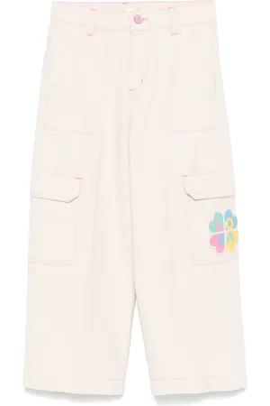 Billieblush Logo-appliqué trousers