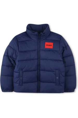HUGO BOSS Logo-appliqué padded jacket