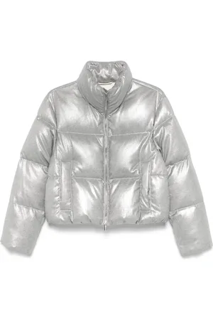 PESERICO SIGN Lam??-effect puffer jacket