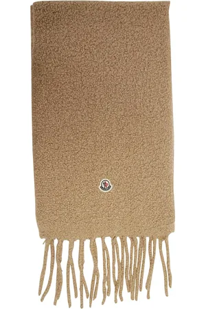 Moncler Logo-appliqué brushed scarf