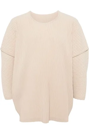 Issey Miyake Pliss?? satin shirt