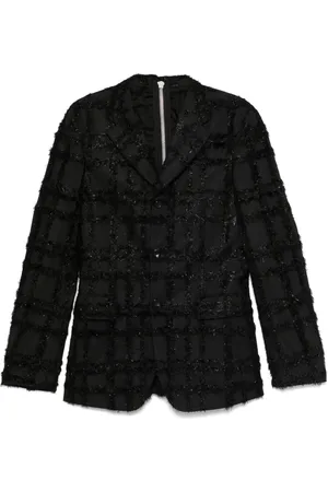 Comme des Garçons Fil-coupé effect blazer