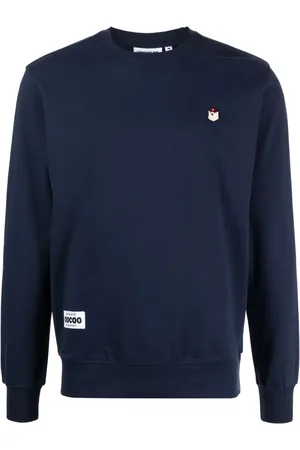 Chocoolate Bear-appliqué cotton sweatshirt