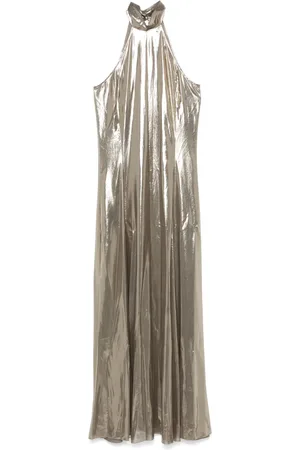 Patrizia Pepe Lamé maxi dress