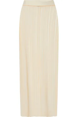 ROSETTA GETTY Sheer plissé skirt