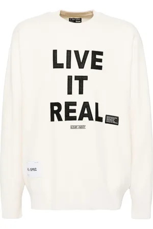 Izzue Appliqué slogan jumper