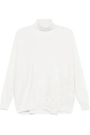 D.EXTERIOR Lace appliqu?? sweater