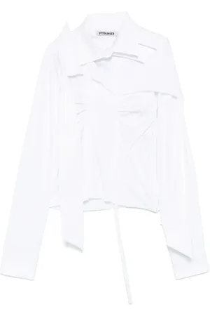OTTOLINGER Deconstructed lavalli??re blouse