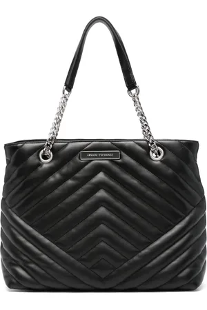 Armani Exchange Matelass??-effect tote bag