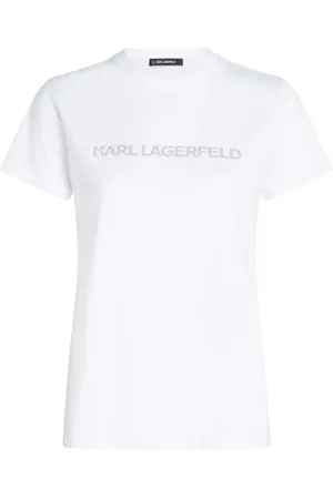 Karl Lagerfeld Glitter appliqu?? logo t-shirt