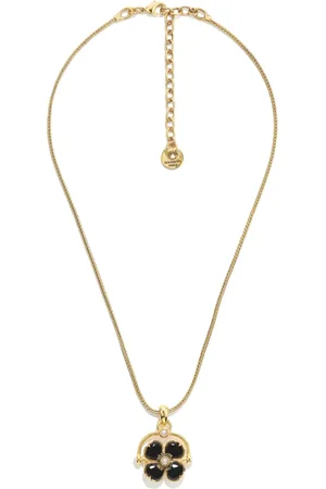Goossens Clover-pendant -plated necklace