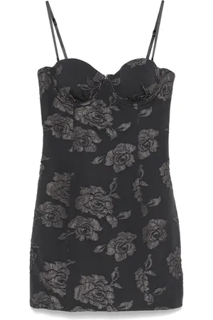 ROTATE Cloqu??-effect mini dress