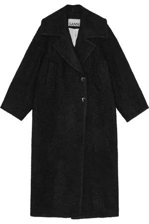 Ganni Textured bouclé coat