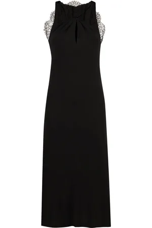 Givenchy Lace-appliqu?? halterneck midi dress