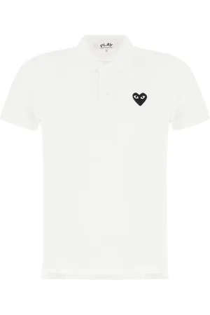 Comme des Garçons Piqué-weave polo shirt
