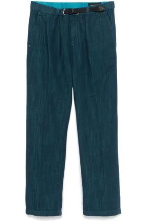 White Sand M??lange-effect trousers
