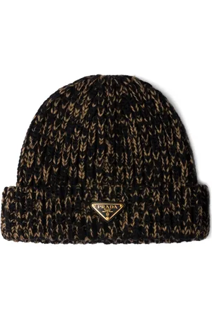 Prada Mélange-effect wool beanie