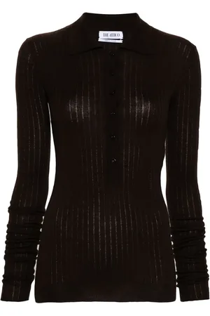 The Attico Logo-appliqué sweater
