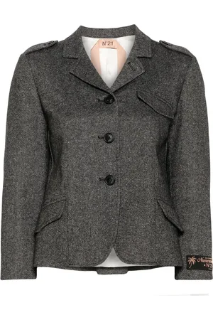 Nº21 M??lange-effect jacket