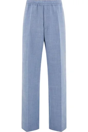 Salvatore Ferragamo Mélange-effect trousers