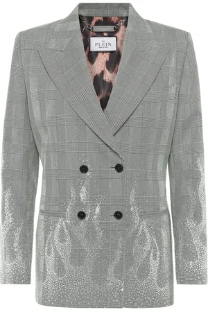 Philipp Plein Flame-appliqué blazer