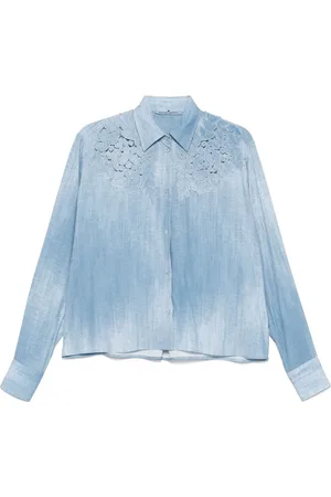 ERMANNO SCERVINO Floral-appliqu?? shirt