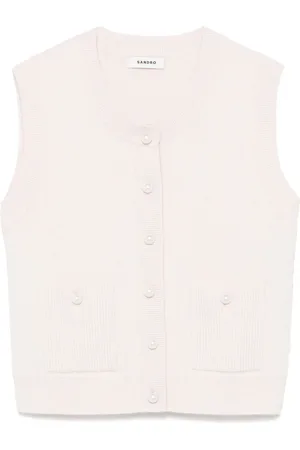 Sandro Bouclé knit vest