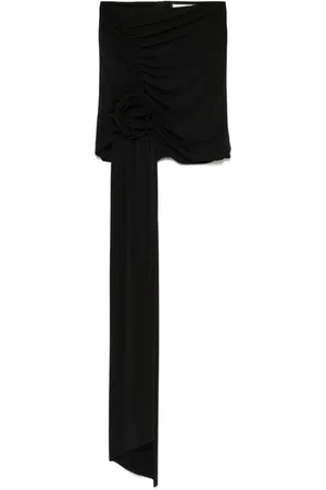 NISSA Floral-appliqu?? mini skirt