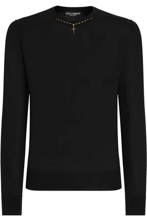 Dolce & Gabbana Necklace-appliqué sweater