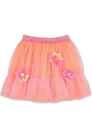Billieblush Flower-appliqué tutu skirt