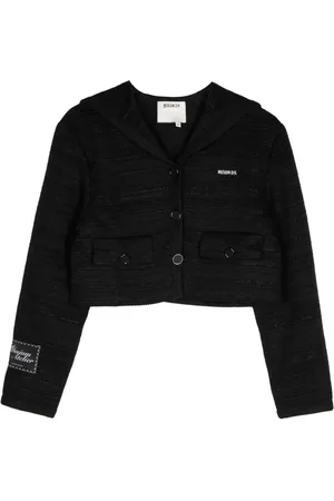 Musium Div. Logo-appliqué button-up jacket
