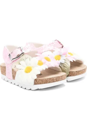 MONNALISA Floral-appliqu?? sandals