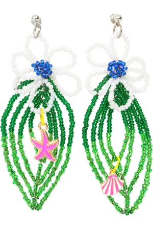 AMIR SLAMA Floral-appliqué earrings