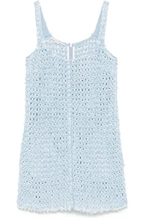 Stella McCartney Boucl?? denim mini dress