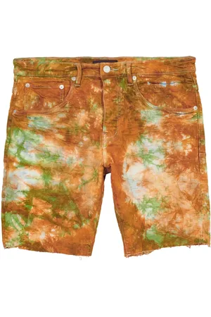 Purple Brand CAMO TIE DYE JACQUARD MONOGRAM SHORTS "Multicolor"