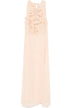 FORTE FORTE Floral-appliqué maxi dress