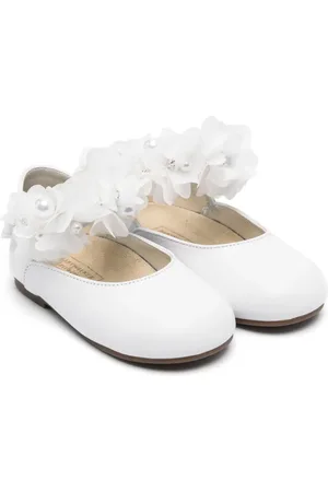 Babywalker Floral-appliqu?? ballet flats