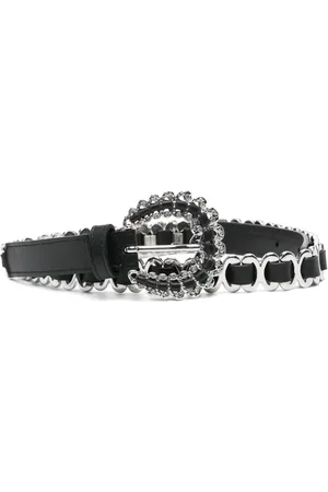 Maje Diamanté-buckle belt