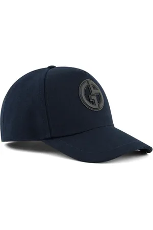 Giorgio Armani Logo-appliqué cotton baseball cap
