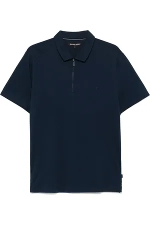 Michael Kors Zip-up piqué polo shirt